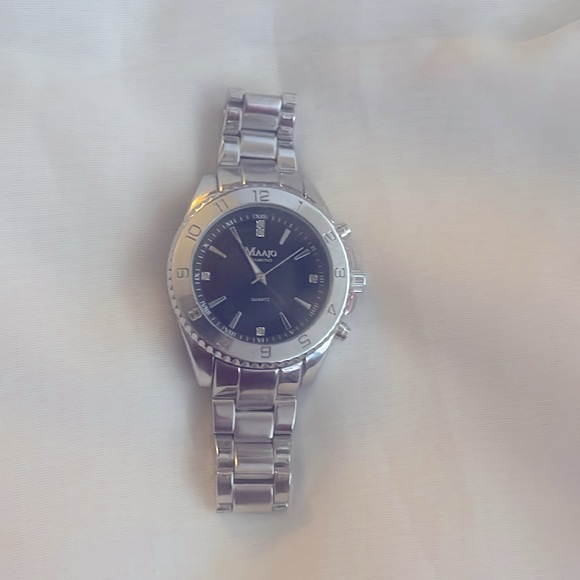 MAAJO Men’s Solid Stainless Steel Diamond Design - Picture 2 of 4